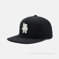 Tampa de snapback de 5 painéis com logotipo de bordado de toalhas